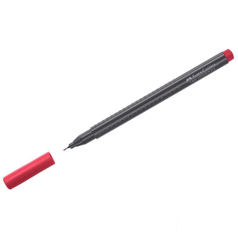 

Ручка капиллярная Faber-Castell Grip Finepen 0.4мм, трехгранная карминная 151626