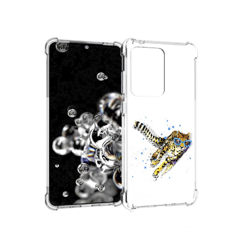 Чехол MyPads Tocco для Samsung Galaxy S20 Ultra гепард в очках (PT144384.494.287)