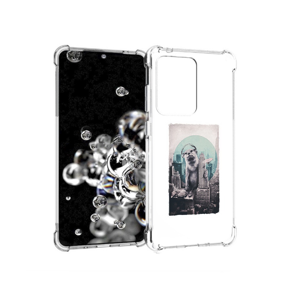 

Чехол MyPads Tocco для Samsung Galaxy S20 Ultra выдра в городе (PT144384.494.283), Прозрачный, Tocco