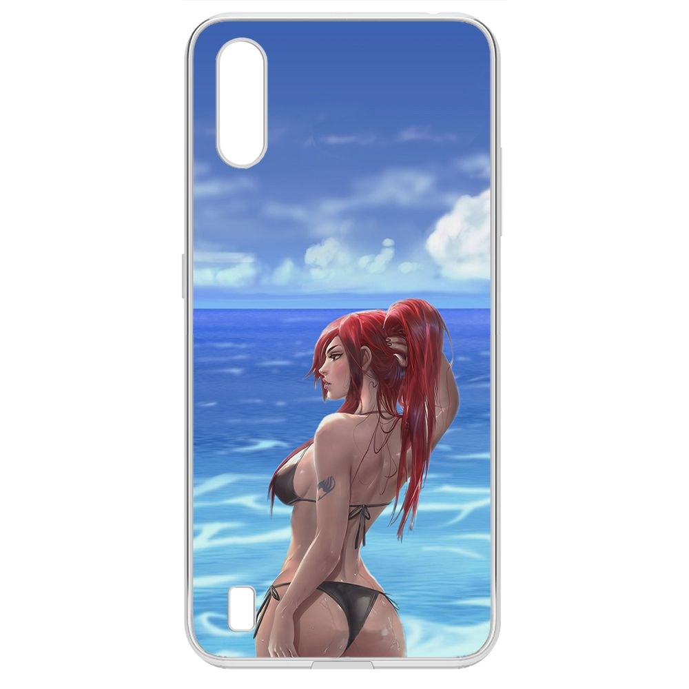 фото Чехол-накладка krutoff clear case купальник женский для samsung galaxy m01 (m015)