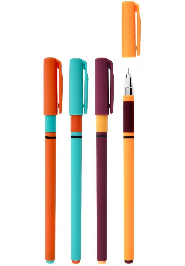 Ручка гелевая Lorex Classy Slim Soft Grip 0.5мм, черный, прорезин. корпус