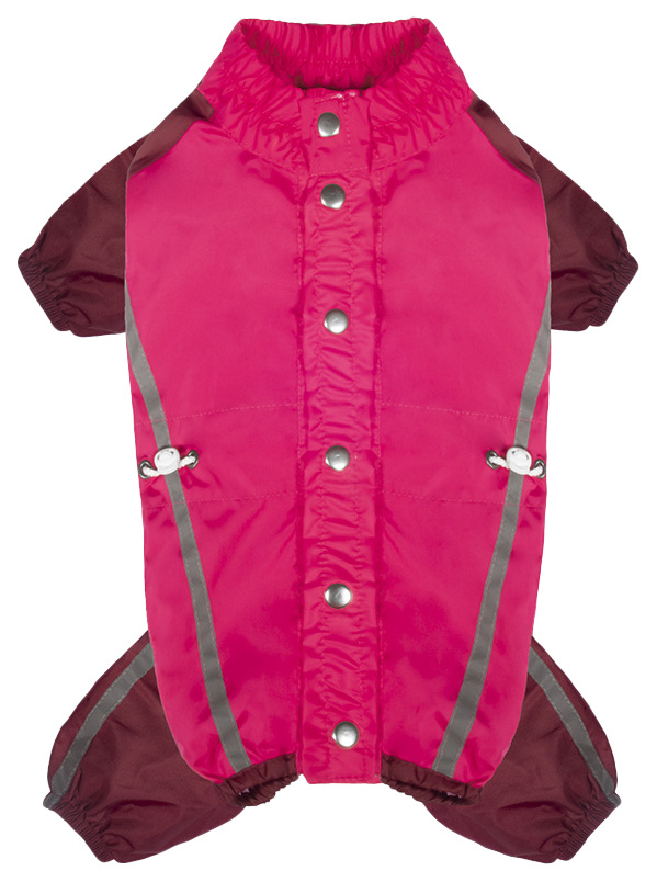 фото Комбинезон для собак tappi одежда твист, женский, красный, розовый, l, длина спины 30 см