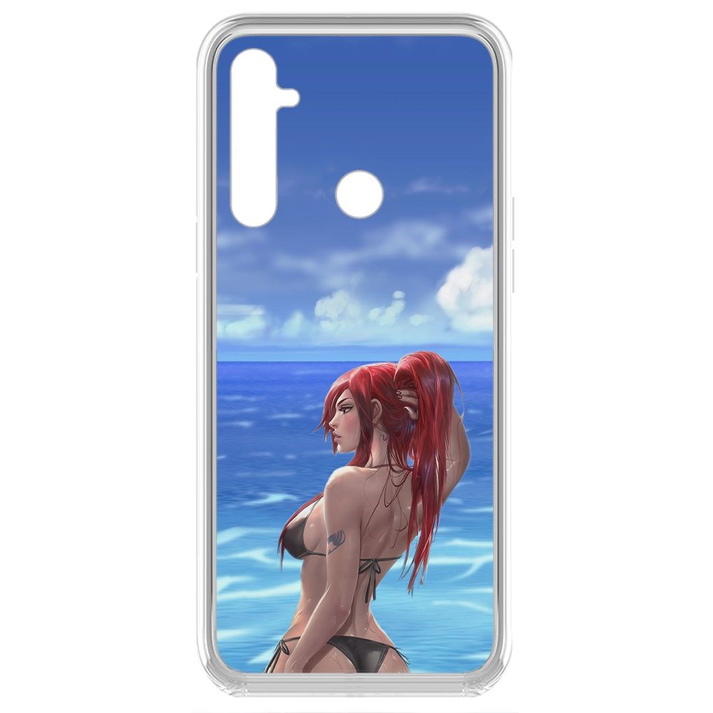 

Чехол-накладка Krutoff Clear Case Купальник женский для Realme 6i