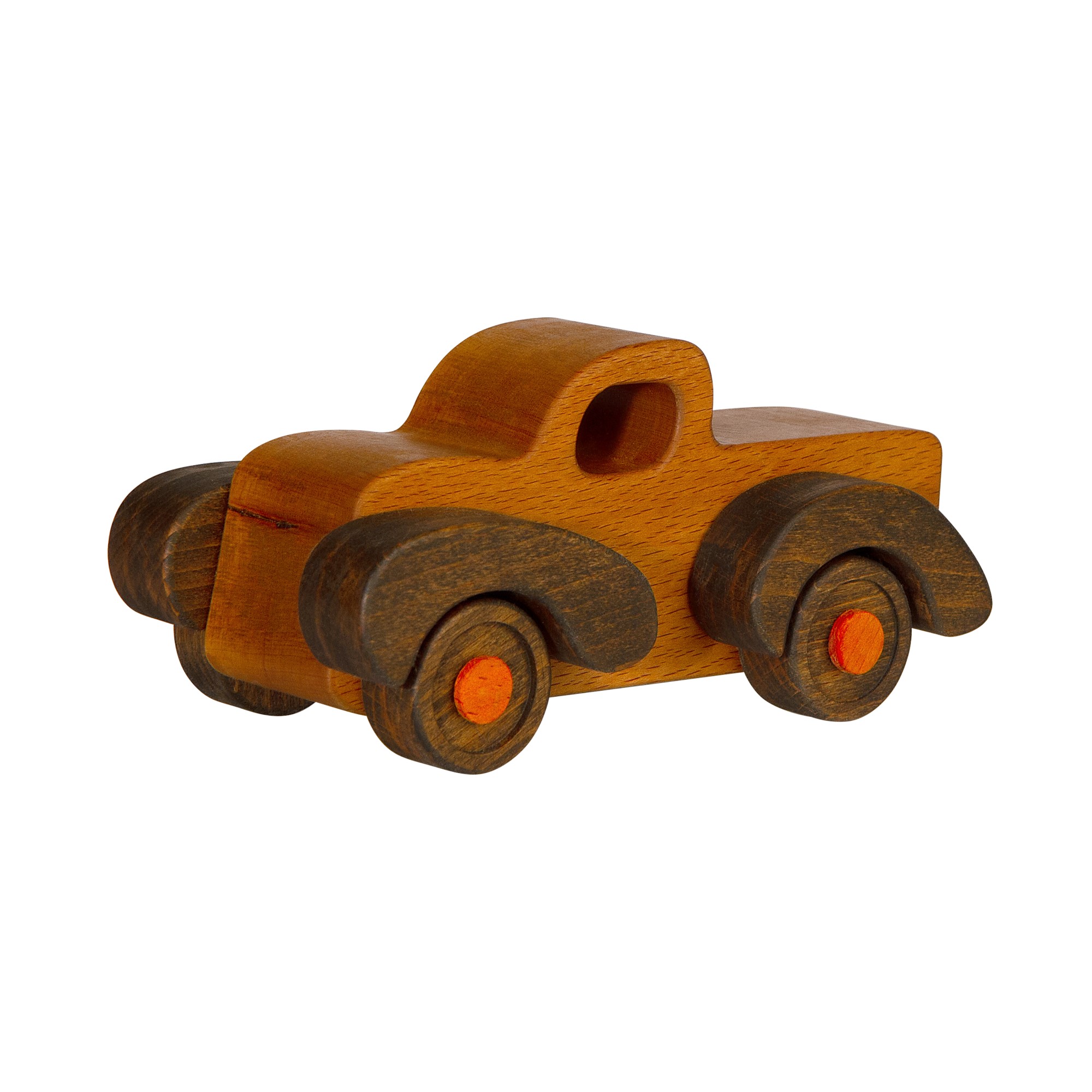 Деревянная машинка ToyMo Пикап, коричневый, Т21-РЕТ-01ПИ салфетница деревянная доляна с отделениями под чай и специи 24 5×13 5×5 5 см коричневый