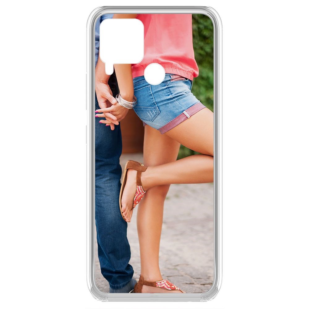 Чехол-накладка Krutoff Clear Case Босоножки женские для Realme C15