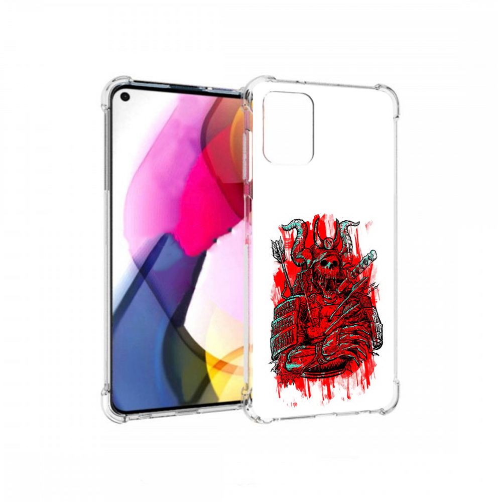 

Чехол MyPads Tocco для Motorola Moto G красный скелет воин (PT227060.366.413), Прозрачный, Tocco