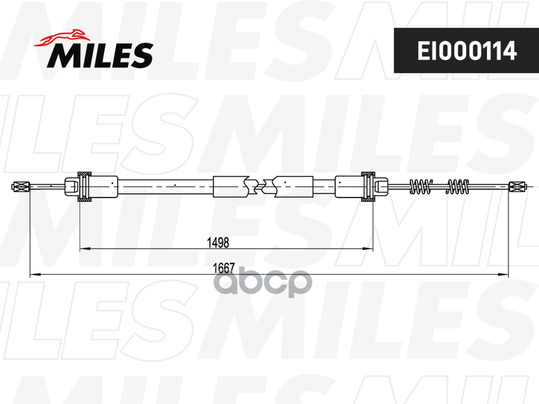 

Трос Ручного Тормоза Miles Ei000114 Renault Logan C Гур (1667mm) Miles арт. EI000114