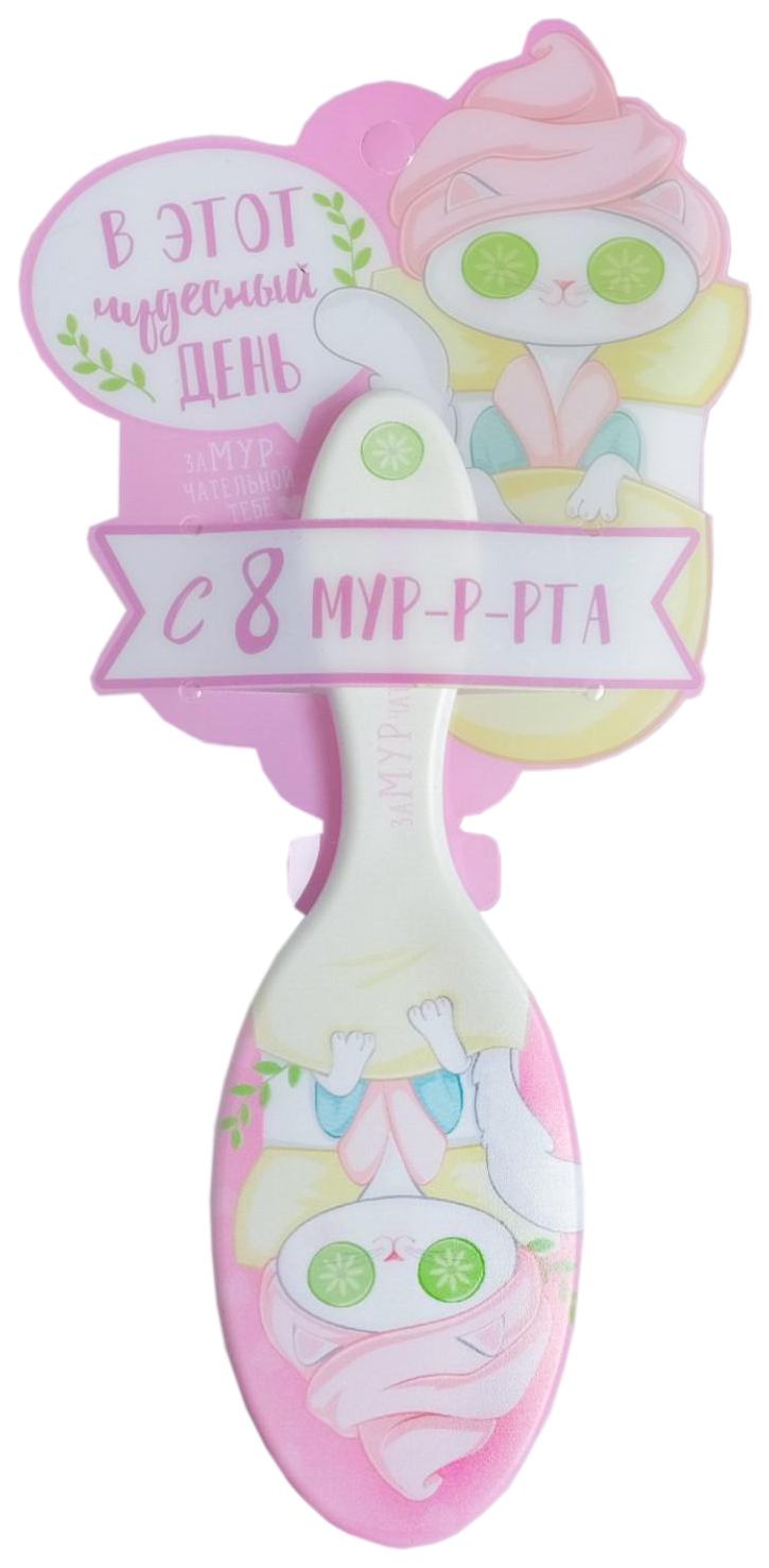 

Расчёска «Мур» 17 х 5,5 см 5214081, Розовый