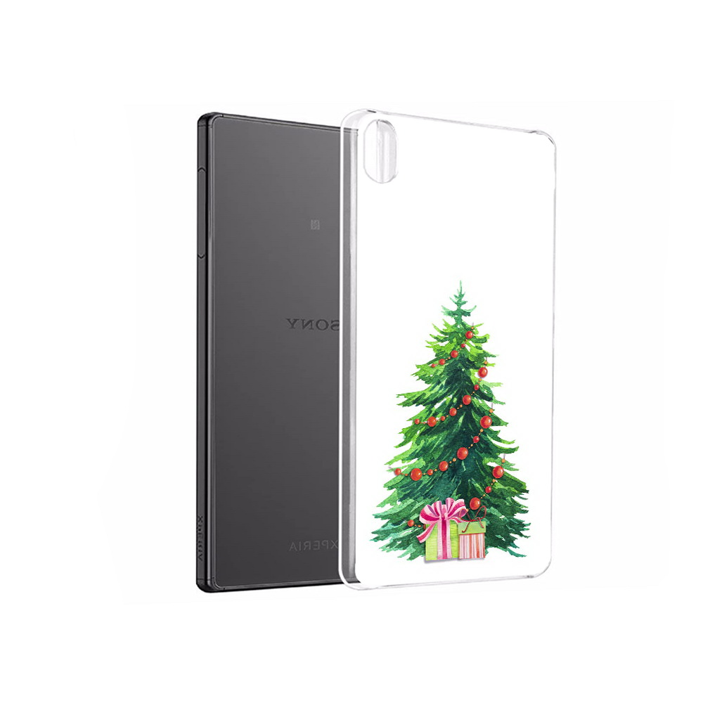 Чехол MyPads Tocco для Sony Xperia X Performance Елка новогодняя с подарками акварель