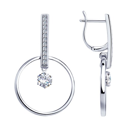

Серьги из серебра TEO MAORI 894023251, фианит, 894023251