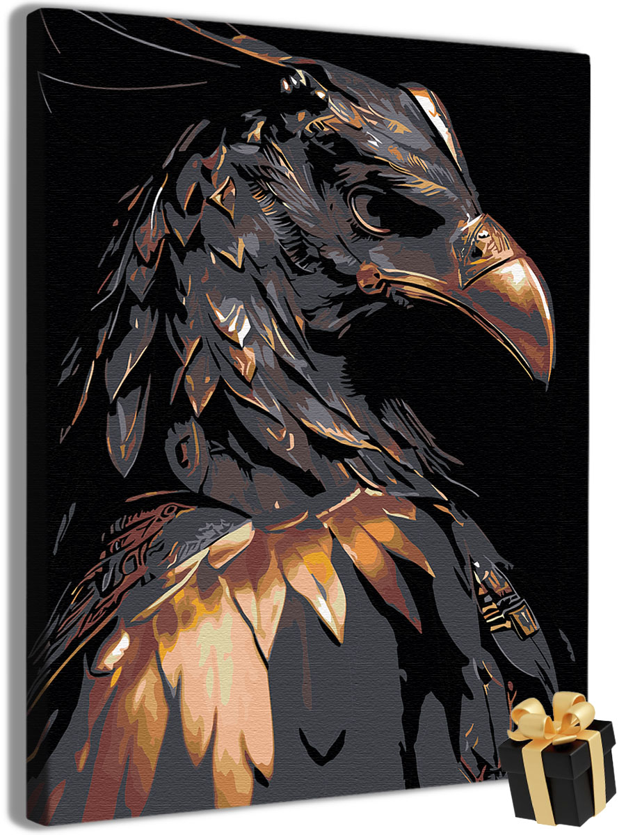 

Картина по номерам Арт-студия Unicorn Киборг-орёл N-2607 40x50 см, Киборг-орёл