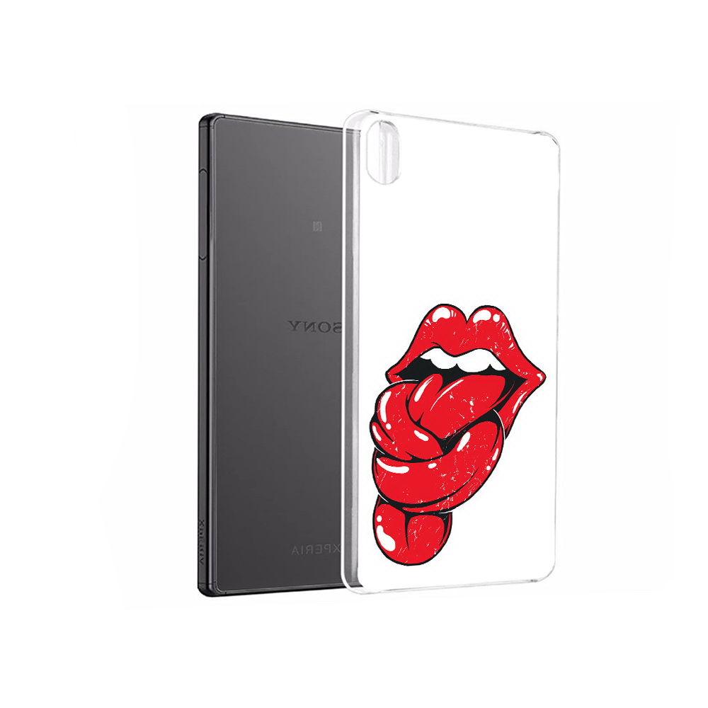 

Чехол MyPads Tocco для Sony Xperia X Performance яркие губы с языком (PT28977.239.705), Прозрачный, Tocco