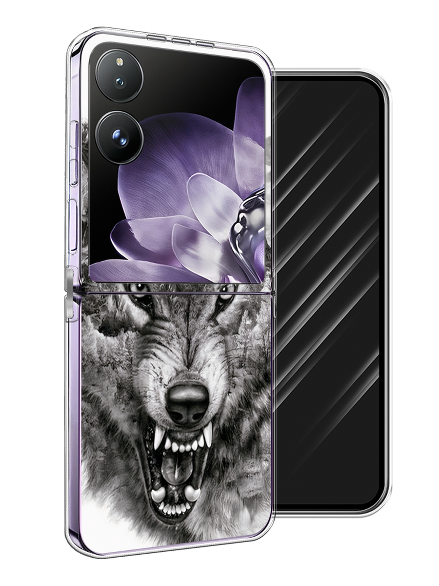 

Чехол Awog на Xiaomi Mix Flip "Волк в горах", Серый;белый;бежевый, 323150-1