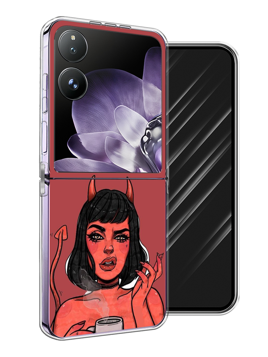 

Чехол Awog на Xiaomi Mix Flip "Evil Girl", Бордовый;черный, 323150-1