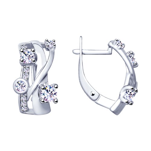 

Серьги из серебра TEO MAORI 894022895, фианит, 894022895