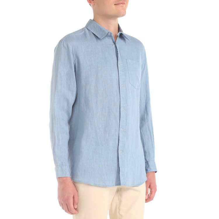 

Рубашка мужская Maison David SHIRT голубая 3XL, SHIRT