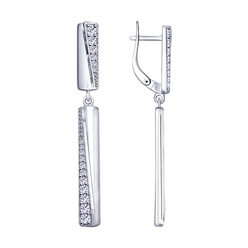 

Серьги из серебра TEO MAORI 894022833, фианит, 894022833