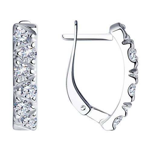 

Серьги из серебра TEO MAORI 894022567, фианит, 894022567