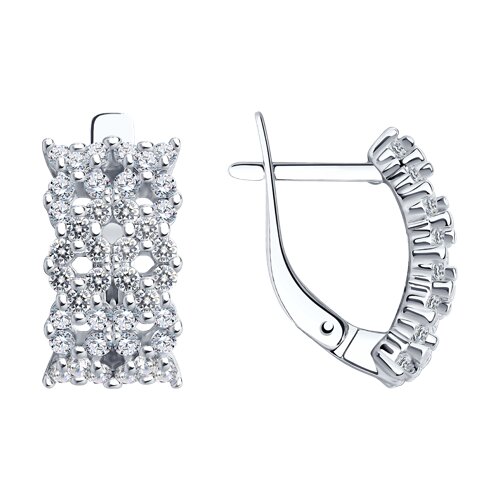 

Серьги из серебра TEO MAORI 894022397, фианит, 894022397