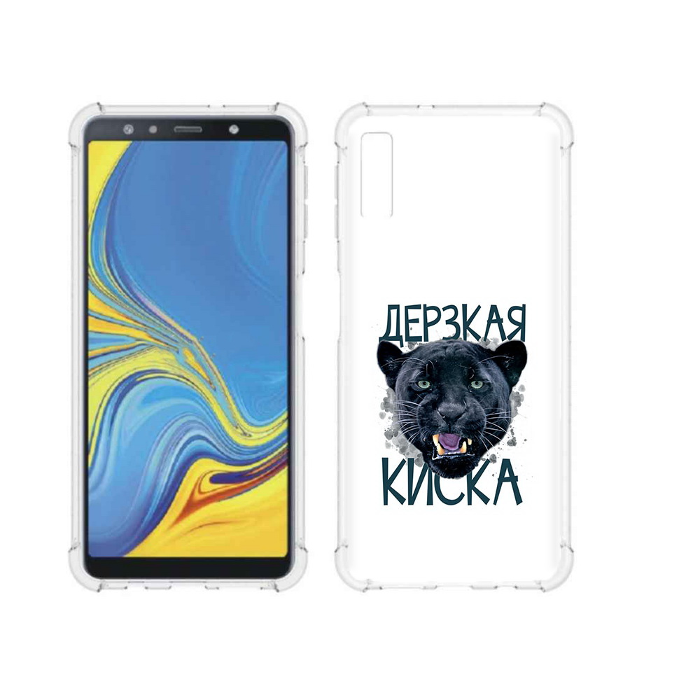 

Чехол MyPads Tocco для Samsung Galaxy A7 (2018) дерзкая киска (PT95255.558.319), Прозрачный, Tocco