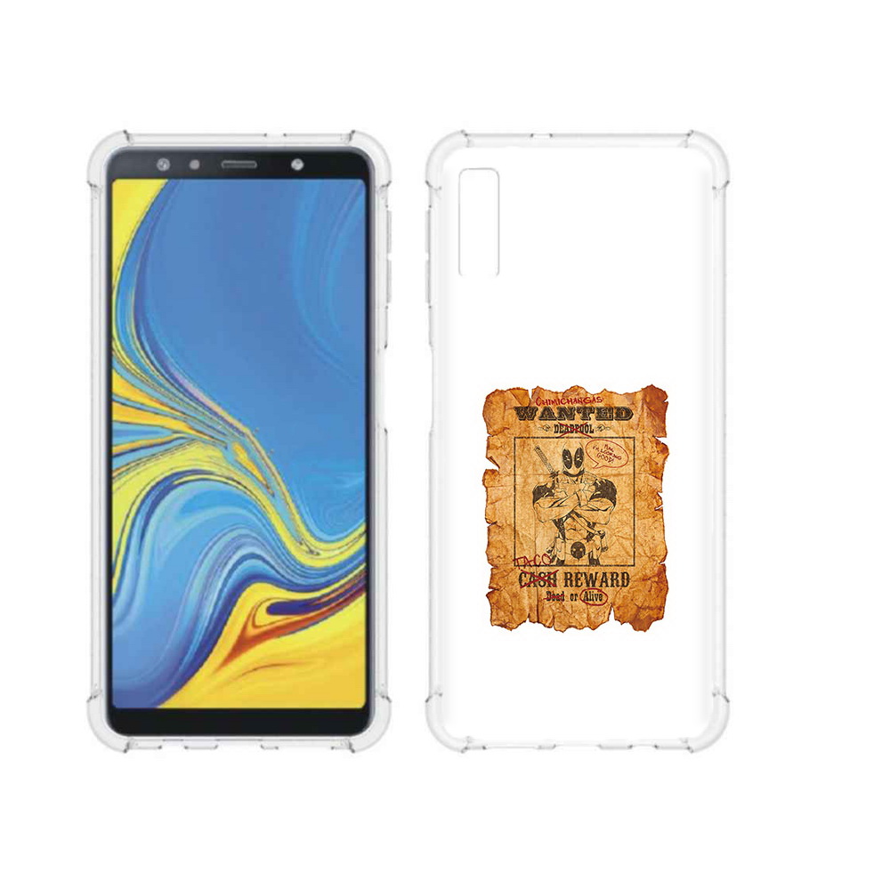 

Чехол MyPads Tocco для Samsung Galaxy A7 (2018) дедпул (PT95255.558.317), Прозрачный, Tocco