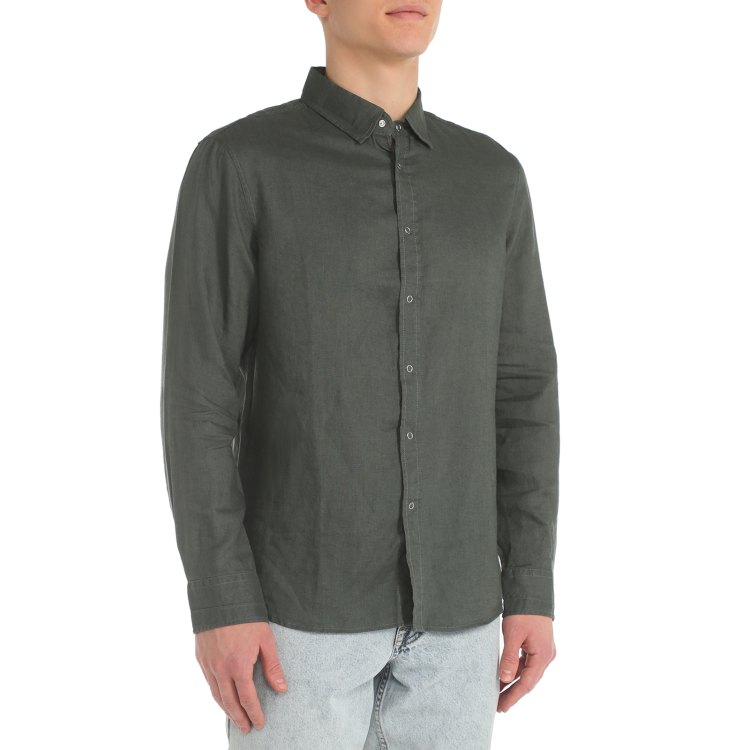 

Рубашка мужская Maison David ML2120 зеленая 3XL, ML2120