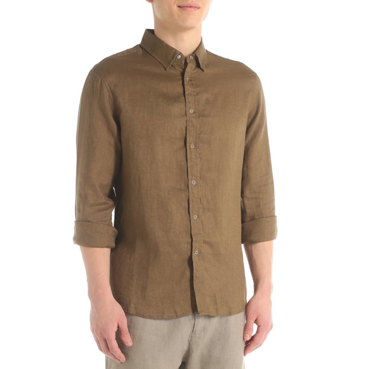 

Рубашка мужская Maison David ML2120 коричневая 3XL, ML2120