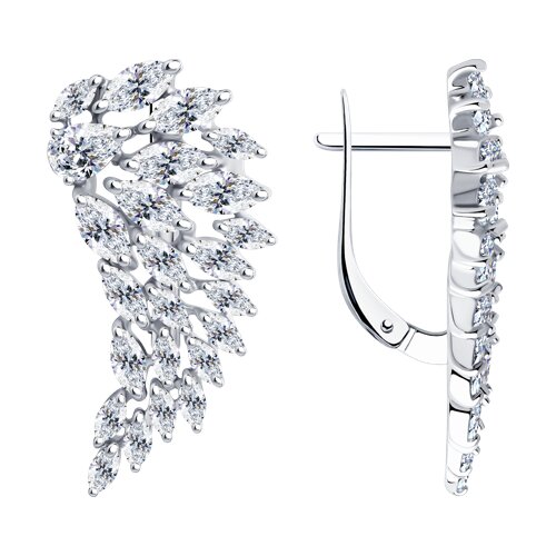 

Серьги из серебра TEO MAORI 894022194, фианит, 894022194