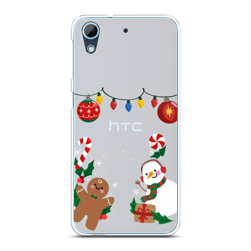 

Чехол на HTC Desire 626 "Новогоднее настроение", Коричневый;красный;зеленый, 101650-5