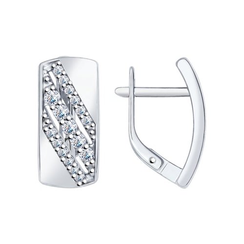 

Серьги из серебра TEO MAORI 894022096, фианит, 894022096