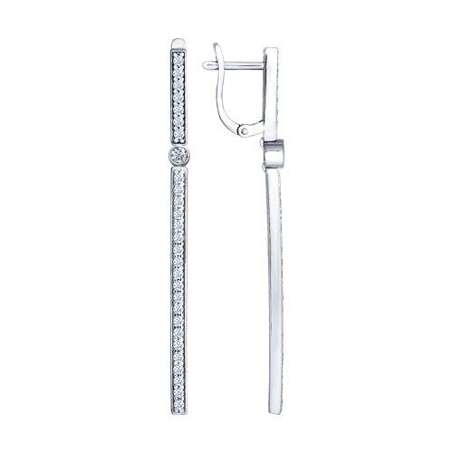 

Серьги из серебра TEO MAORI 894021646, фианит, 894021646