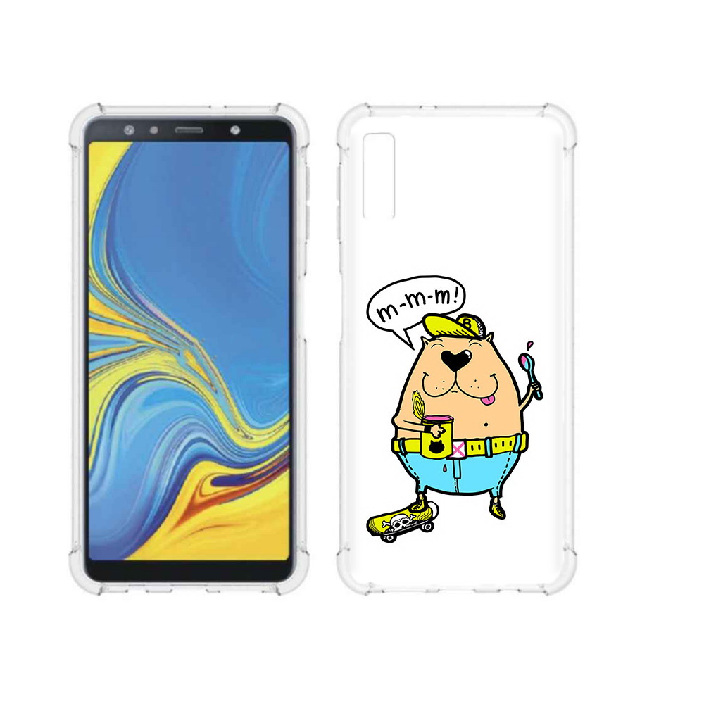 

Чехол MyPads Tocco для Samsung Galaxy A7 (2018) Бобр (PT95255.558.30), Прозрачный, Tocco