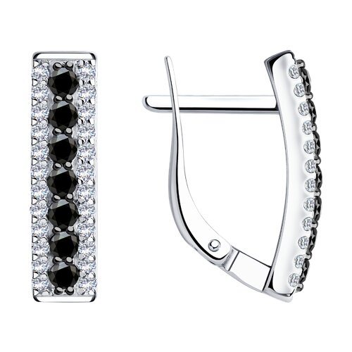 

Серьги из серебра TEO MAORI 894021381, фианит, 894021381