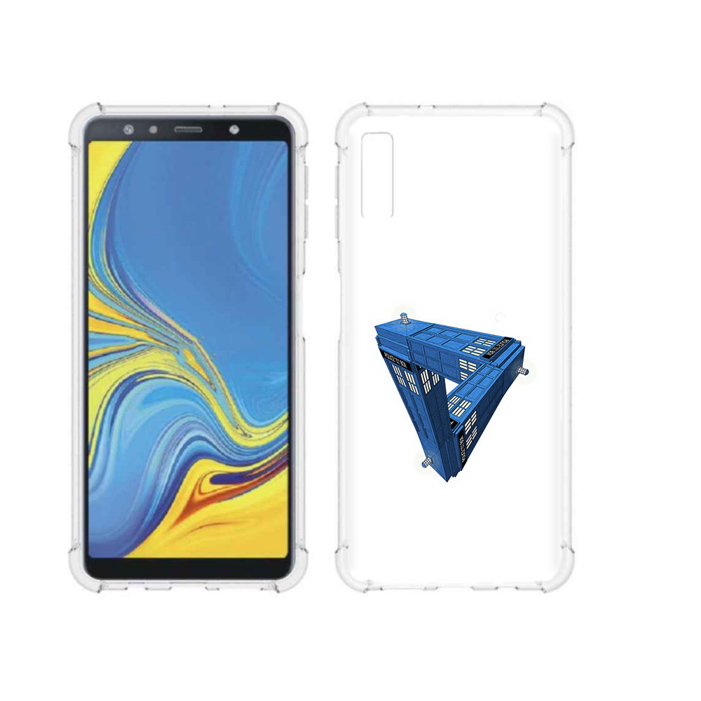

Чехол MyPads Tocco для Samsung Galaxy A7 (2018) головолока абстракция (PT95255.558.291), Прозрачный, Tocco