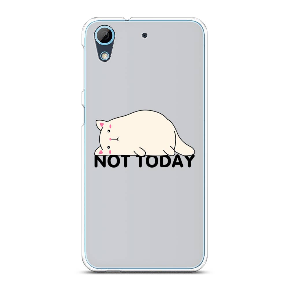 

Чехол на HTC Desire 626 "Cat not today", Белый;розовый;черный, 101650-1
