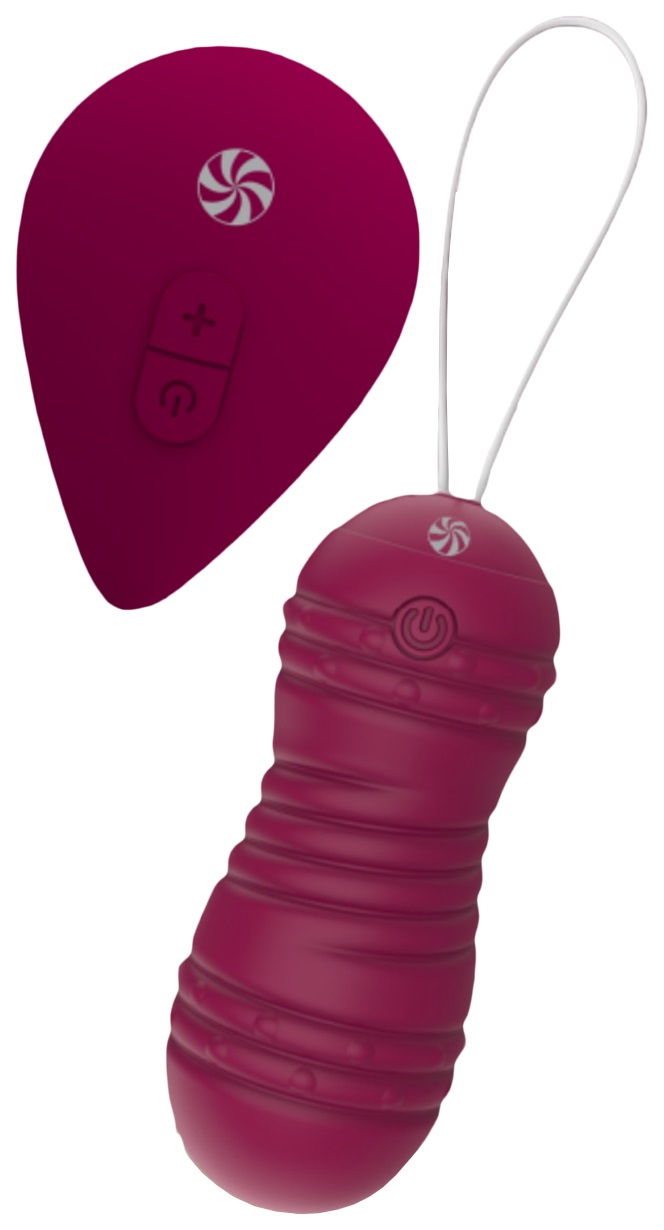 Вагинальные шарики Lola Toys Era с вибро и пультом ДУ бордовые