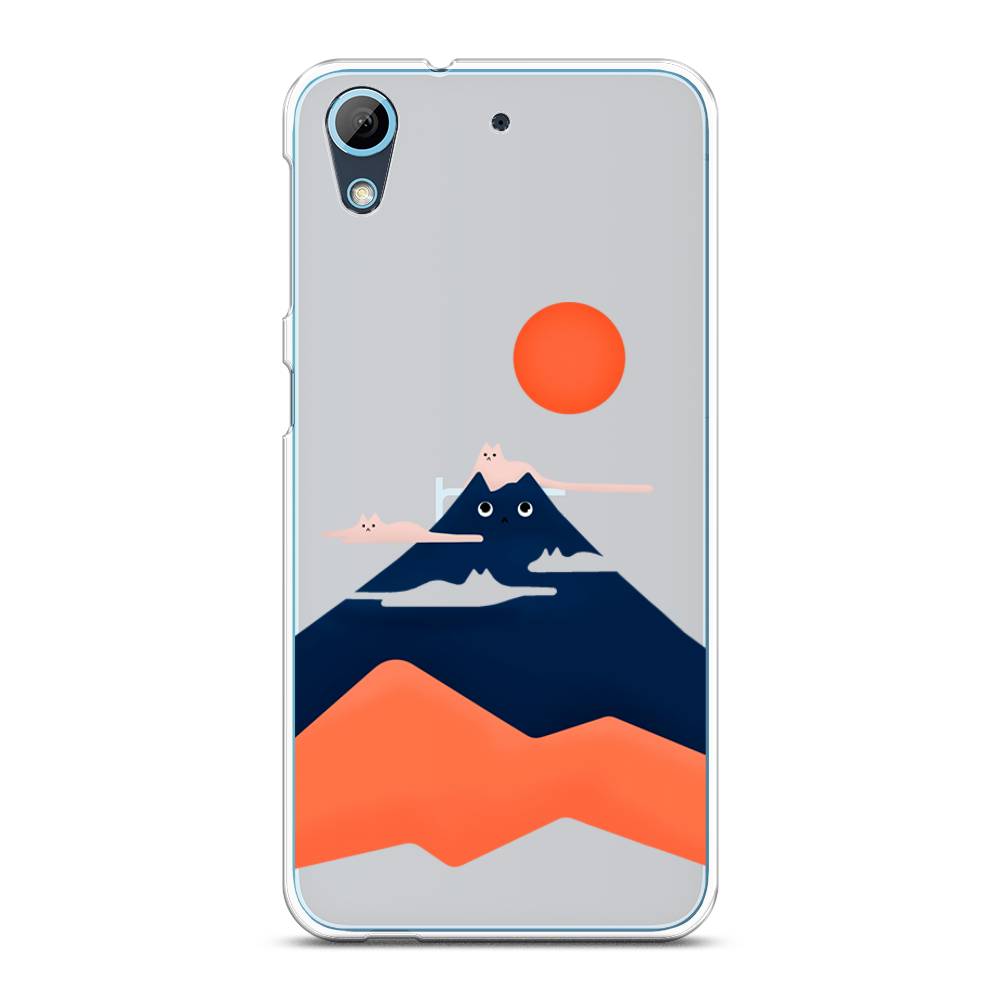 

Чехол на HTC Desire 626 "Кот-гора", Черный;оранжевый, 101650-4