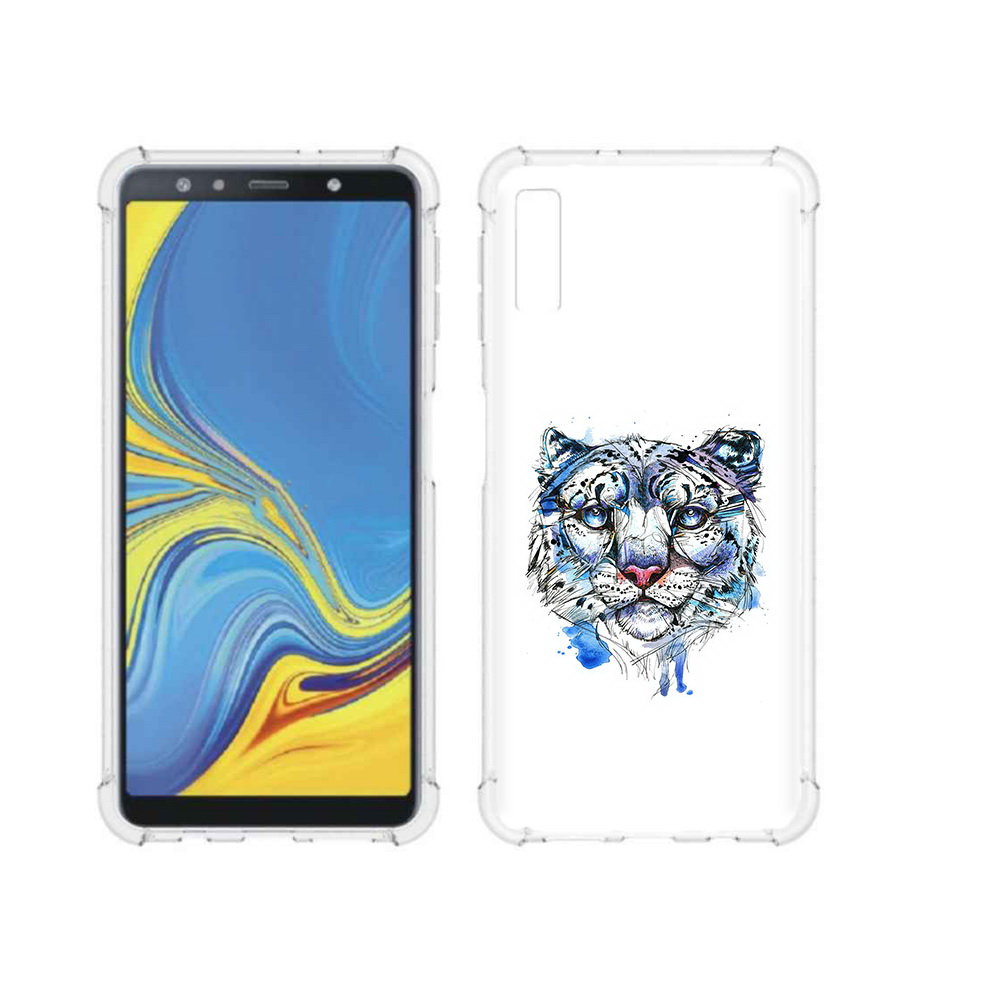 Чехол MyPads Tocco для Samsung Galaxy A7 (2018) водяной тигр (PT95255.558.263)