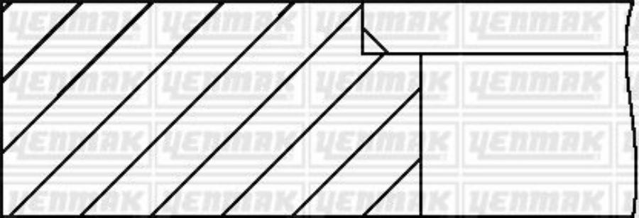 

Yenmak Кольца Поршневые 1 Цилиндр, Audi / Volkswagen, =81,51, 2.5X2X3, 0.5