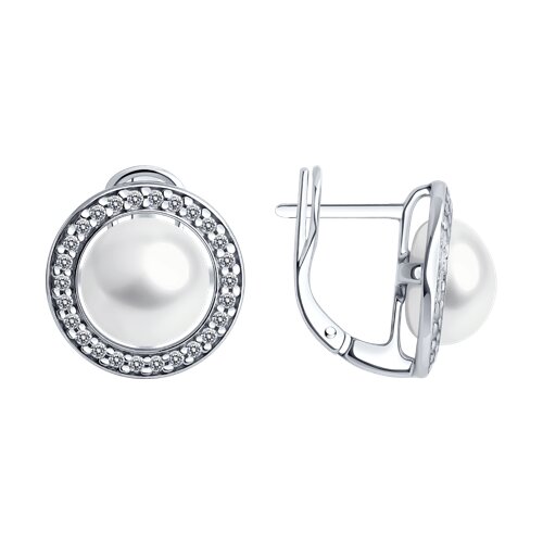 

Серьги из серебра TEO MAORI 892022957, жемчуг культивированный/фианит, 892022957