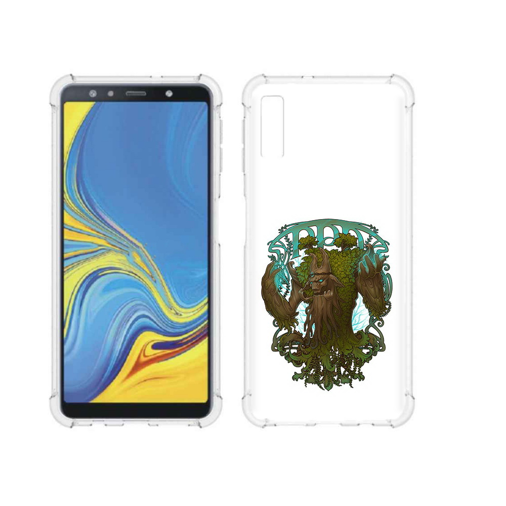 

Чехол MyPads Tocco для Samsung Galaxy A7 (2018) trent protector (PT95255.558.25), Прозрачный, Tocco