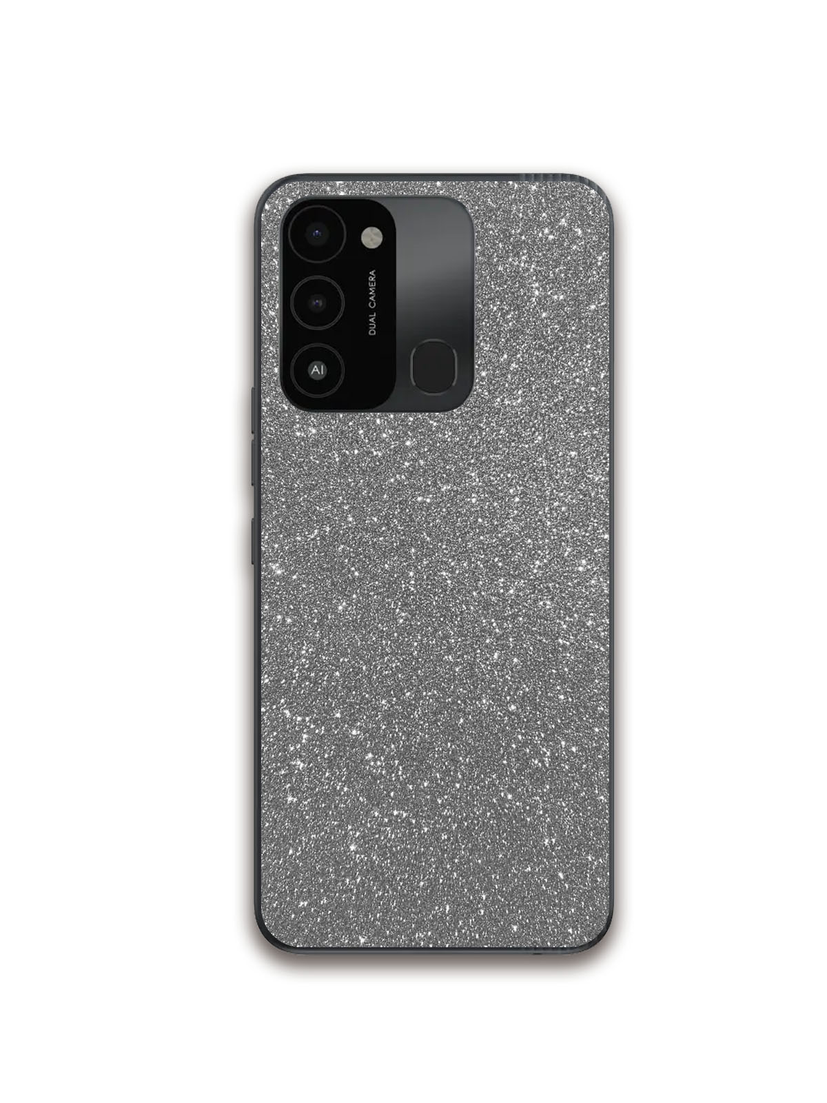 фото Гидрогелевая пленка luxcase на tecno spark 8c, рисунок серебро, gf10220