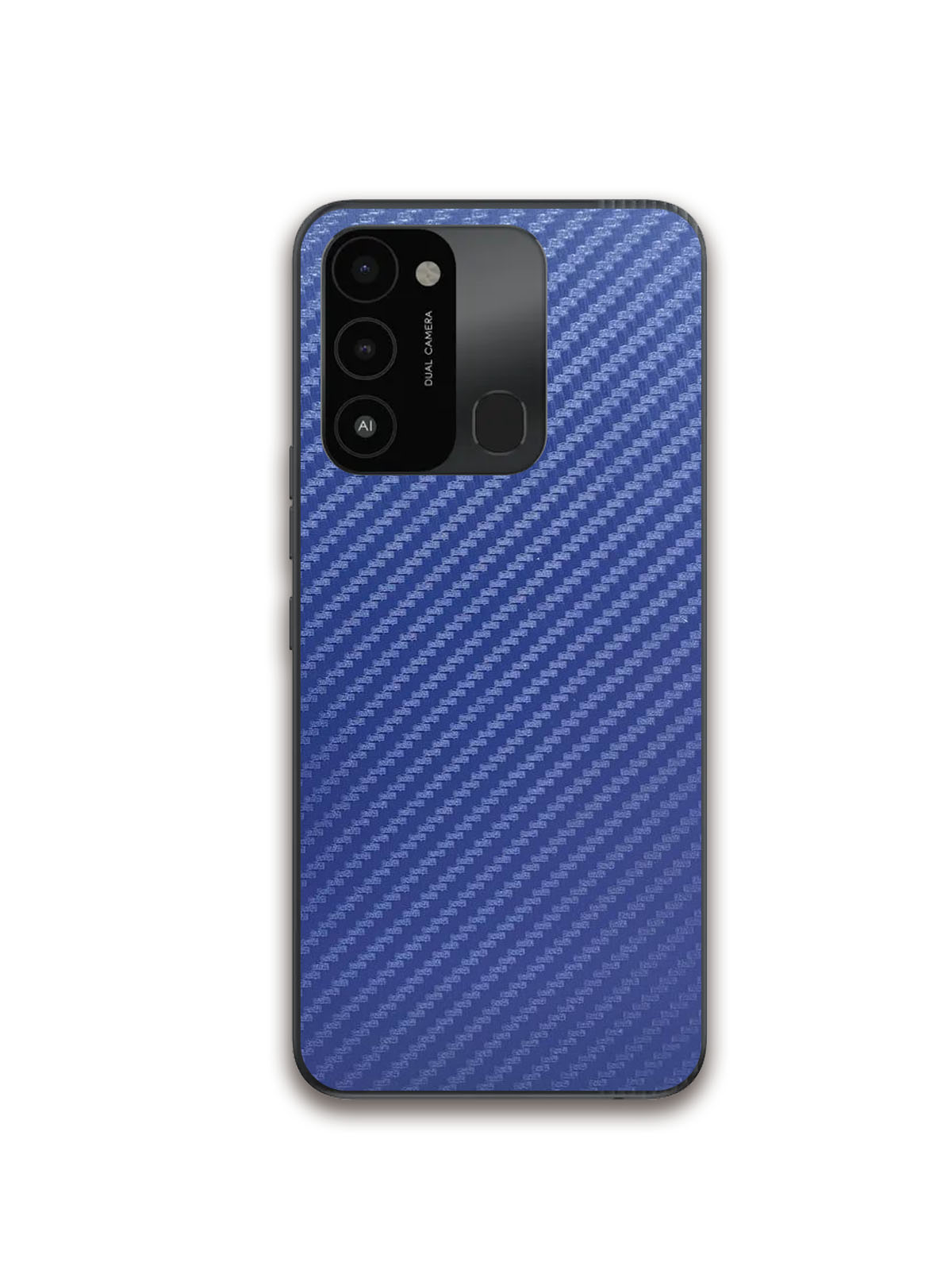 фото Гидрогелевая пленка luxcase на tecno spark 8c, рисунок синий карбон, gf10217