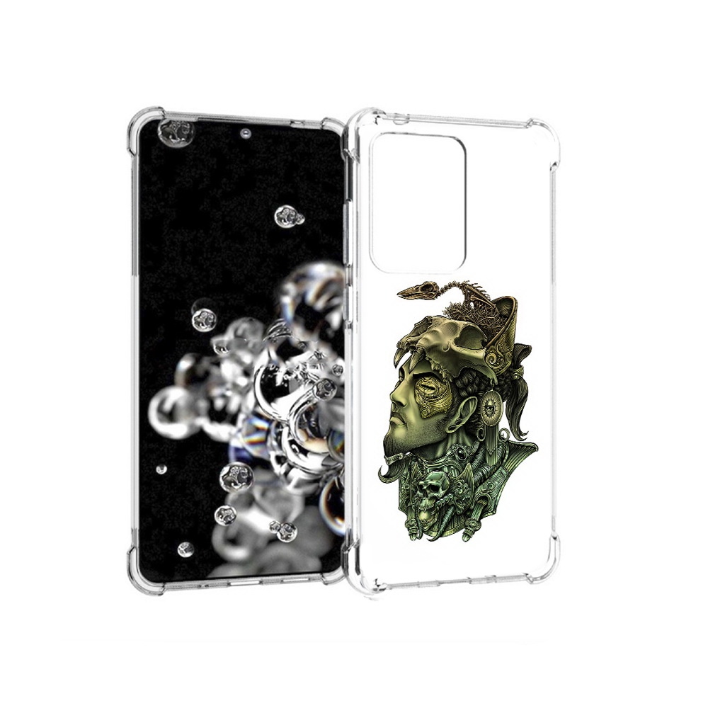 

Чехол MyPads Tocco для Samsung Galaxy S20 Ultra бронзовый воин (PT144384.494.248), Прозрачный, Tocco