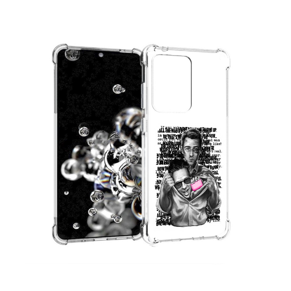 

Чехол MyPads Tocco для Samsung Galaxy S20 Ultra бойцовский клуб (PT144384.494.242), Прозрачный, Tocco