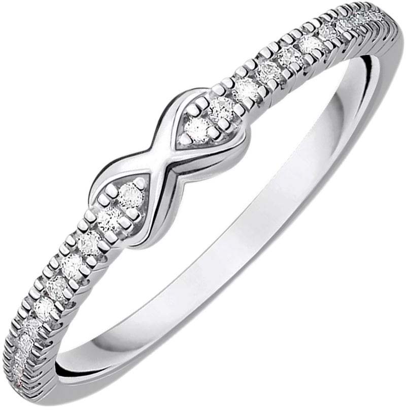 Кольцо из серебра р. 16 Thomas Sabo TR2322-051-14, фианит