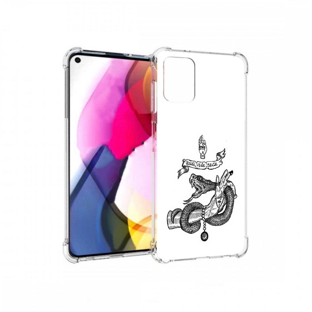 

Чехол MyPads Tocco для Motorola Moto G змея на руке рисунок (PT227060.366.366), Прозрачный, Tocco