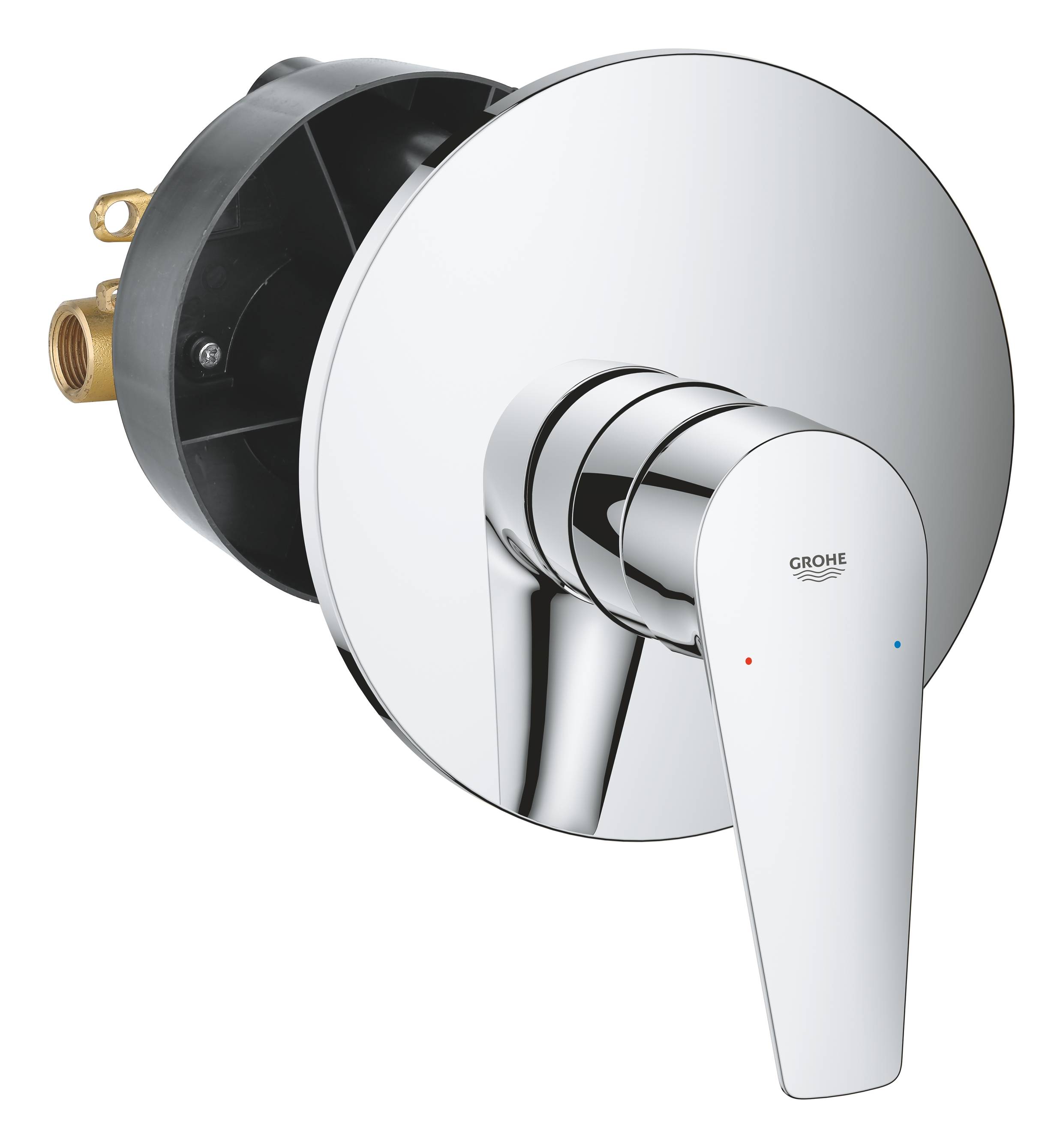 Смеситель для душа GROHE BauEdge однорычажный, хром (29078001)