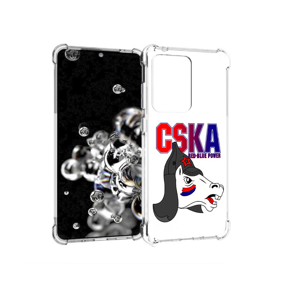 

Чехол MyPads Tocco для Samsung Galaxy S20 Ultra ФК ЦСК лошадка россия (PT144384.494.179), Прозрачный, Tocco