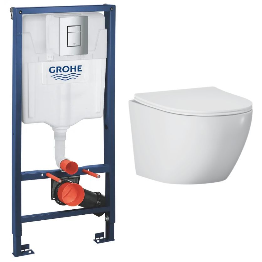

Комплект 177235103: унитаз Helmken, инсталляция Grohe, кнопка, 138835103
